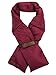 C.C Unisex Soft Slim Warm Insulating Quilted Puffer Scarf Neckwarmer, Burgundy