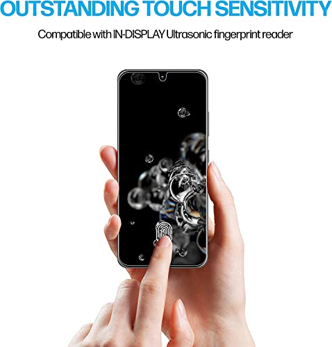 Image of STP FEEL (2 Pack Unbreakable Membrane Screen Protector Guard For Samsung Galaxy S20 Ultra (6.9 Inch) | Membrane Ultra Smooth Touch with Finger Print Support - HD /3 Months Warranty