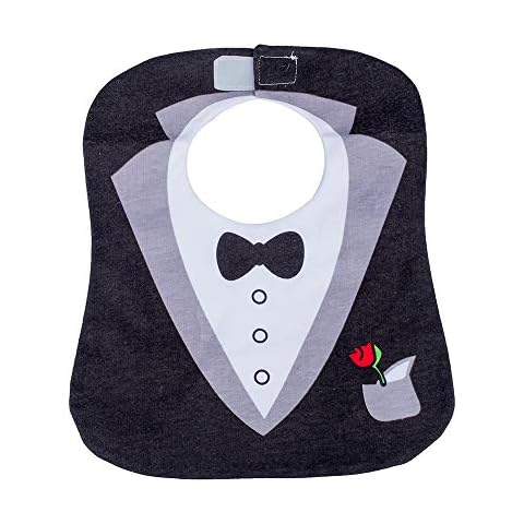 Baby Bib - Black Cute Tuxedo Toddler Nutrition Baby Bib Eco-Friendly and Practical Cover