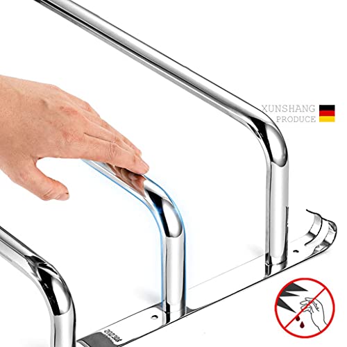 Porte-serviettes 3 barres mural pour optimiser l'espace de votre douche - 4