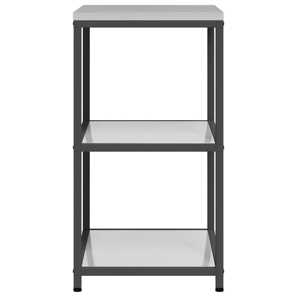 Estantería modular de acero para cocina, color plata, 60 x 50 x 92 cm, resistente al calor y a la intemperie, para cocina, salón, jardín