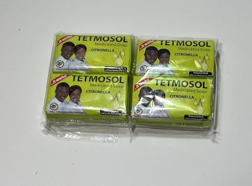 Gratiam Medicated Tetmosol Soap (4) 1 Count (Pack of 1) Green/yellow
