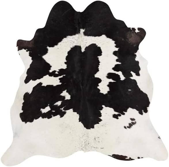 Cowhides Direct Genuine Cowhide Rug Black & White Rug for Living Room, Bedroom
