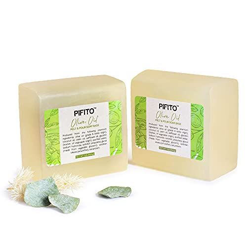 bulk olive oil for soap making - Pifito Olive Oil Melt and Pour Soap Base (2 lb) │ Premium 100% Natural Glycerin Soap Base │ Luxurious Soap Making Supplies