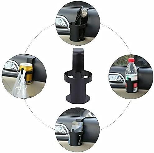 Black Auto Car Vehicle Cup Can Drink Bottle Holders Container Hook for Truck Interior, Window Dash Mount