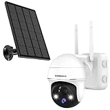 2K Security Cameras Wireless Outdoor, with 360° PTZZUMIMALL Solar Panel Compatible with Outdoor Came