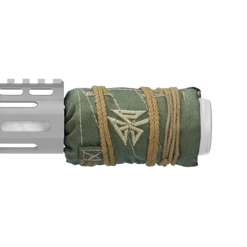 Burn Proof Gear Kevlar Blast Shield Cover - Non-Slip Flame Resistant Cover for Blast Devices, 3.5’’ by 1.5”, Made in USA, (Olive Drab)