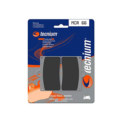 Plaquettes de frein TECNIUM MCR66 en métal fritté carbone pour moto