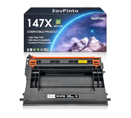 Toner 147X avec puce pour impressions monochromes nettes et haute capacité sur LaserJet M611