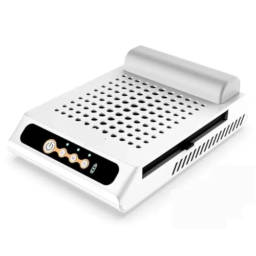 Aspirador de polvo para uñas de 70W con velocidad ajustable y cepillo
