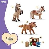 schleich HORSE CLUB | Mini rodzina Shetty 41432 | 8 elementów