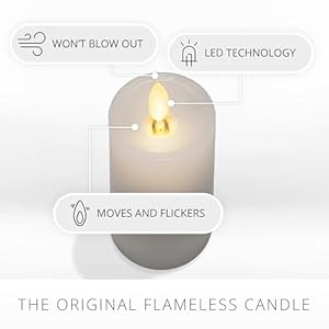 Luminarawhiteslimledpillarrealisticartificialmovingflamecandleclassicslimwithrecessedtopledbatteryoperatedlightsunscentedrealwax425inch Urban Country Home Decor Luminara white slim led pillar realistic artificial moving flame candle classic slim with recessed top led battery operated lights unscented real wax 425 inch urban country home decor