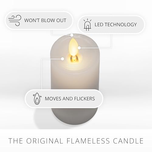 Luminarawhiteslimledpillarrealisticartificialmovingflamecandleclassicslimwithrecessedtopledbatteryoperatedlightsunscentedrealwax425inch Urban Country Home Decor Luminara white slim led pillar realistic artificial moving flame candle classic slim with recessed top led battery operated lights unscented real wax 425 inch urban country home decor