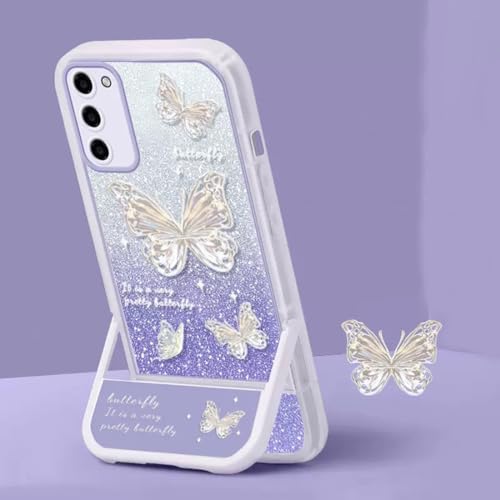Coque Galaxy S20 FE antichoc à paillettes avec protection d'appareil photo intégrée