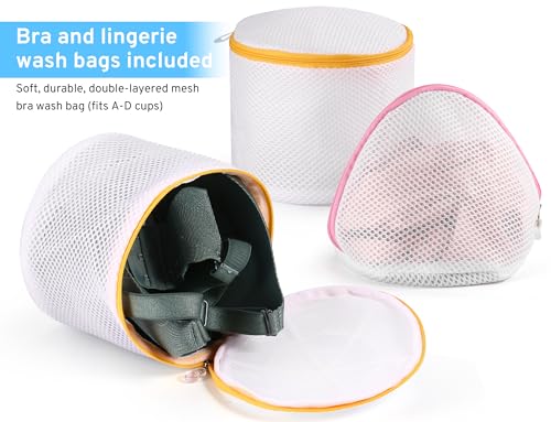 Ultimate-7-Pack-6-Size-Mesh-Laundry-Bags-Set-for-Delicates-with-AUTO-Lock-Zipper-Lingerie-Bags-for-Washing-Delicates-Laundry-Bags-Mesh-Wash-Bags-Delicates-Laundry-Bag-for-JeansBlouseStockingBra-Laundr