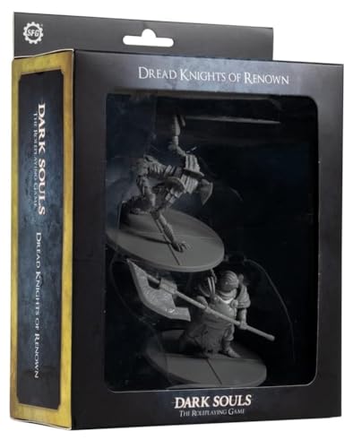 Dark Souls The Role Playing Game: Dread Knights of Renown Miniatures & Stat Cards. DND, RPG, D&D, Dungeons & Dragons. Compatible con 5E