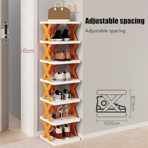 Meuble chaussures gain de place étagère verticale pliante pour rangement