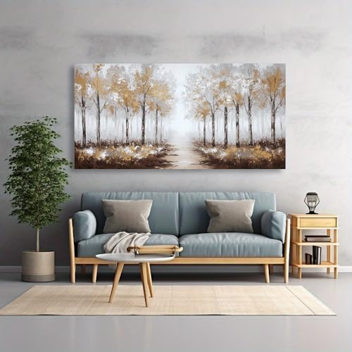 Tableau mural design salon et chambre - Impression sur toile style abstrait moderne 75x150 - 4