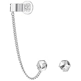 Cristales blancos. Swarovski Pendientes para mujer con cristales transparentes de corte redondo chapados en platino, 5226178