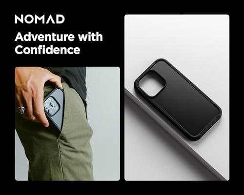 Coque protection iPhone 15 Pro antichoc MagSafe polycarbonate NOMAD Rugged Shadow - 5