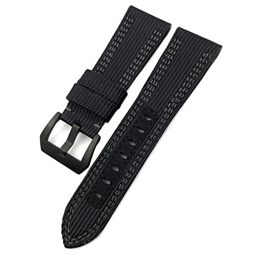 Bracelet montre nylon 26mm style agate idéal pour Panerai Submersible Pam985