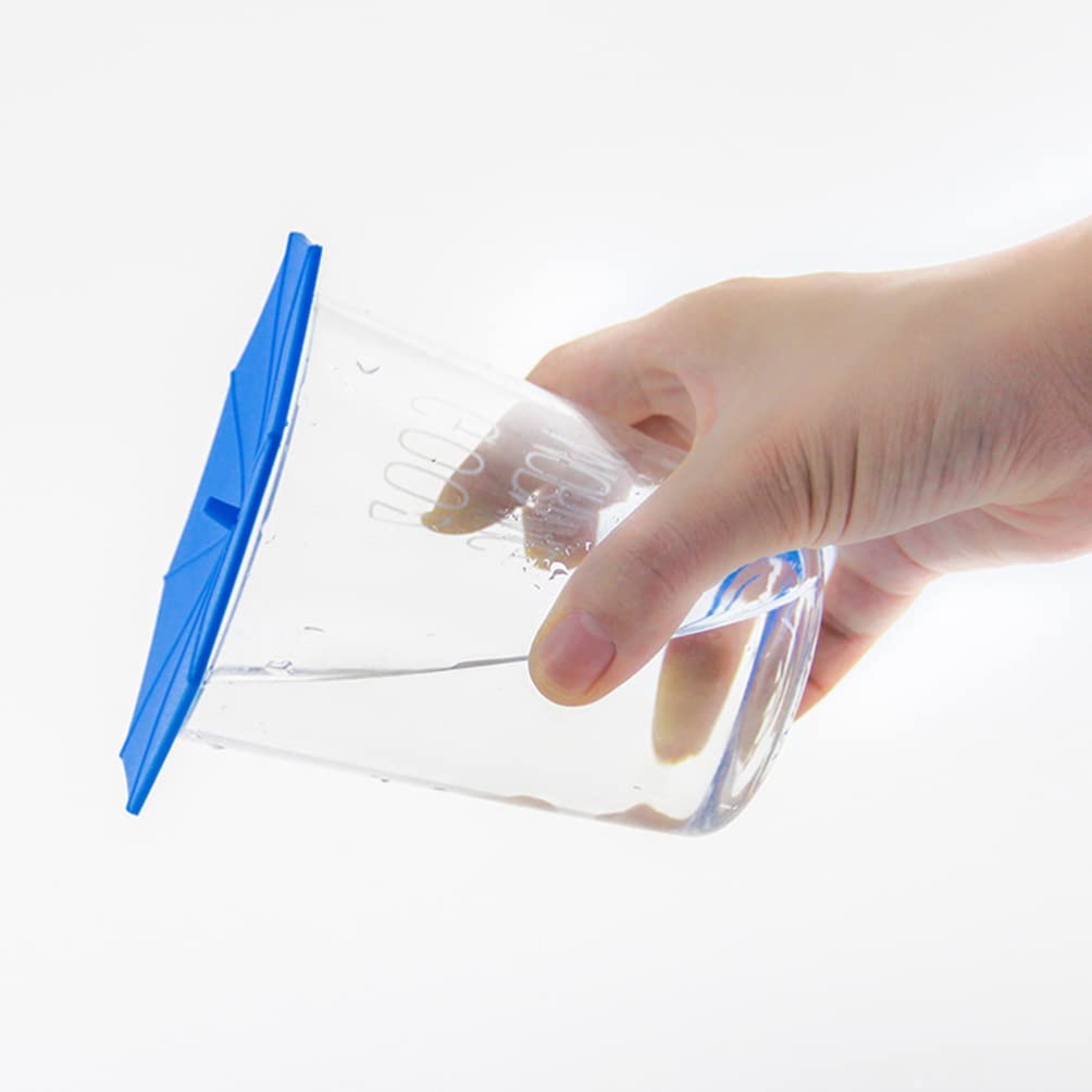 BESTonZON 5 Stücke Silikon Tasse Deckel Becher Abdeckungen Regenschirm Glasabdeckung Anti Becherdeckel Tassendeckel Silikondeckel für Tassen Becher Trinkgläser Schüssel