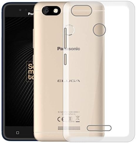 Anmol Exclusive Soft Silicone TPU Jelly Crystal Clear Case Soft Back Case for Panasonic Eluga A4 -Transparent