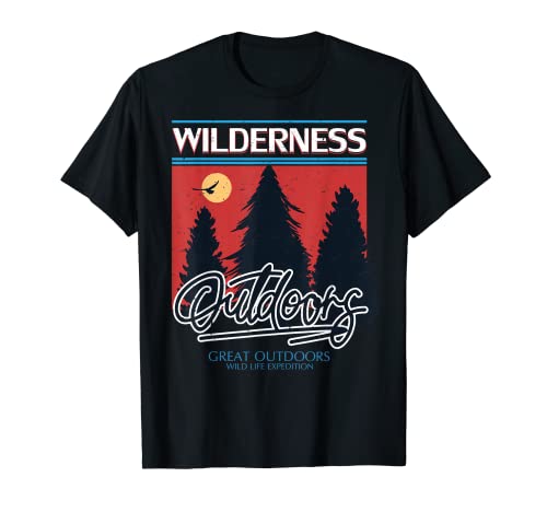 Great Outdoors Wildlife Expedition Wilderness Mountain Camiseta