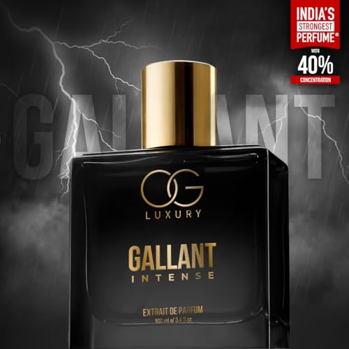 Image of OG Luxury India's Strongest Gallant Intense Extrait De Perfume for man, Premium & Long-Lasting Scent, luxury perfume for Special Occasions & Gifting, 100ML