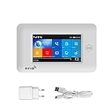 Manhj Haussicherheitssystem 4,3 Zoll WiFi 3G GSM. Wireless Burglar Home Security Alarmanlage mit Bewegungssensor Tuya App kompatibel. Türalarmanlage mit WLAN (Color : E 15000MAH)
