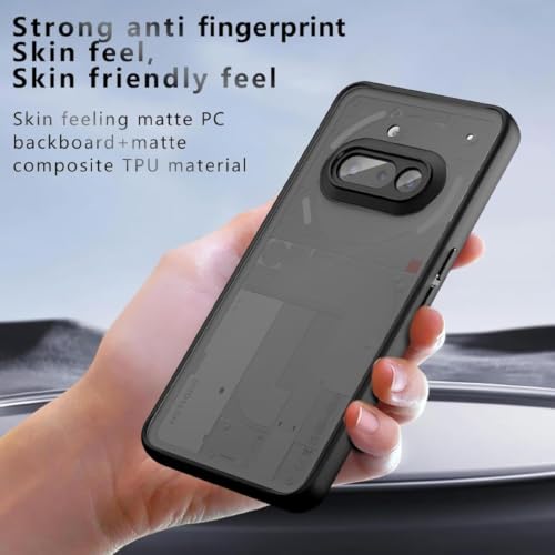 Image of Protective Case for Nothing Phone 3a, Frosted Transparent Anti-Drop Airbags, 2.4m Drop Impact, Shock Absorption, Camera Protection, Hard Back Cover, Back