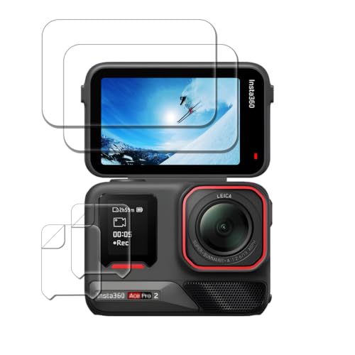 Image of iDaPro Screen Protector for Insta360 Ace Pro 2 with subscreen film,9H Glass