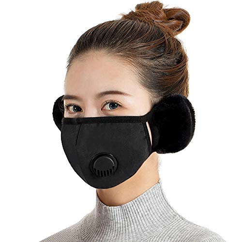 térmica de inverno com válvula de respiraãão de proteãão para a boca reutilizável e lavável com prot
