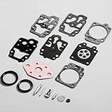 Para Kawasaki TGX23, TH023D ZZSRJ 1 Juego de reparación de carburador K20-WYL Compatible con WALBRO K20-WYL para Echo para Emak para Kawasaki para Komatsu para Maruyama para Mitsubishi para Motosierra Shindaiwa de Confianza