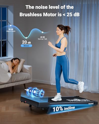 THERUN Walking Pad with 10% Incline & Quiet Brushless Motor — view 3