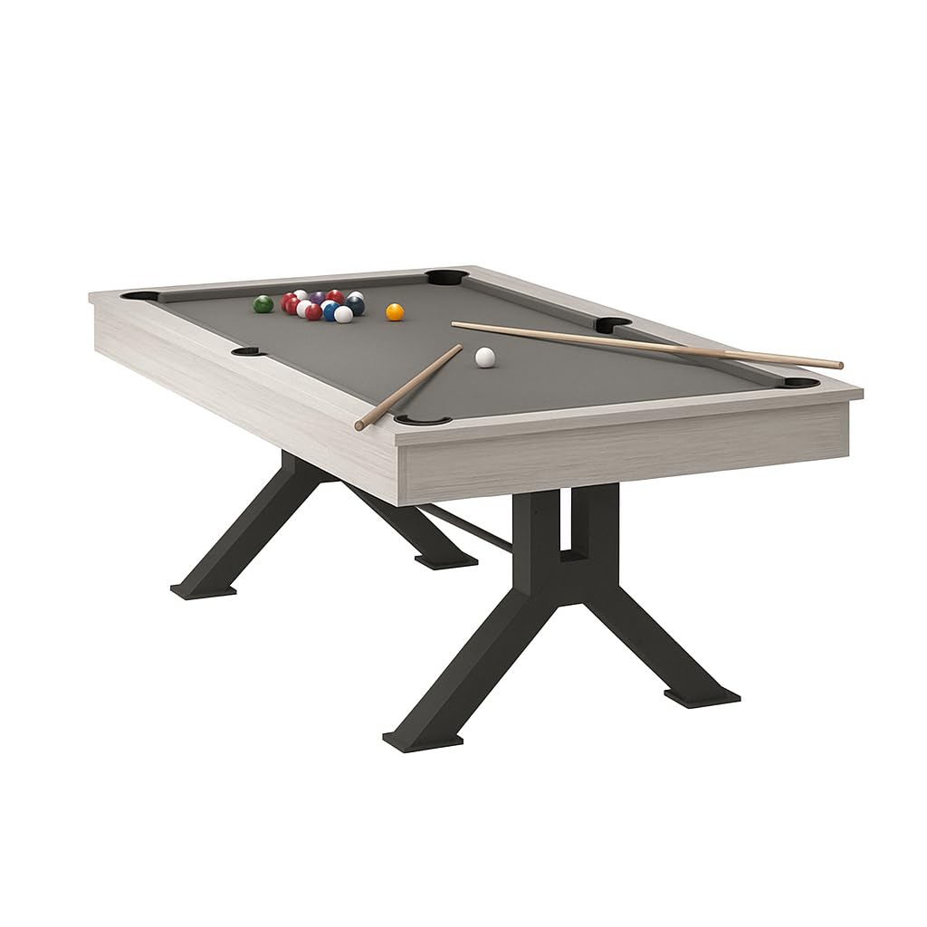 John West Pool Billardtisch Nashville 6ft | Billard & Esstisch, Schieferplatte, Abdeckplatte inklusive, Montage inklusive