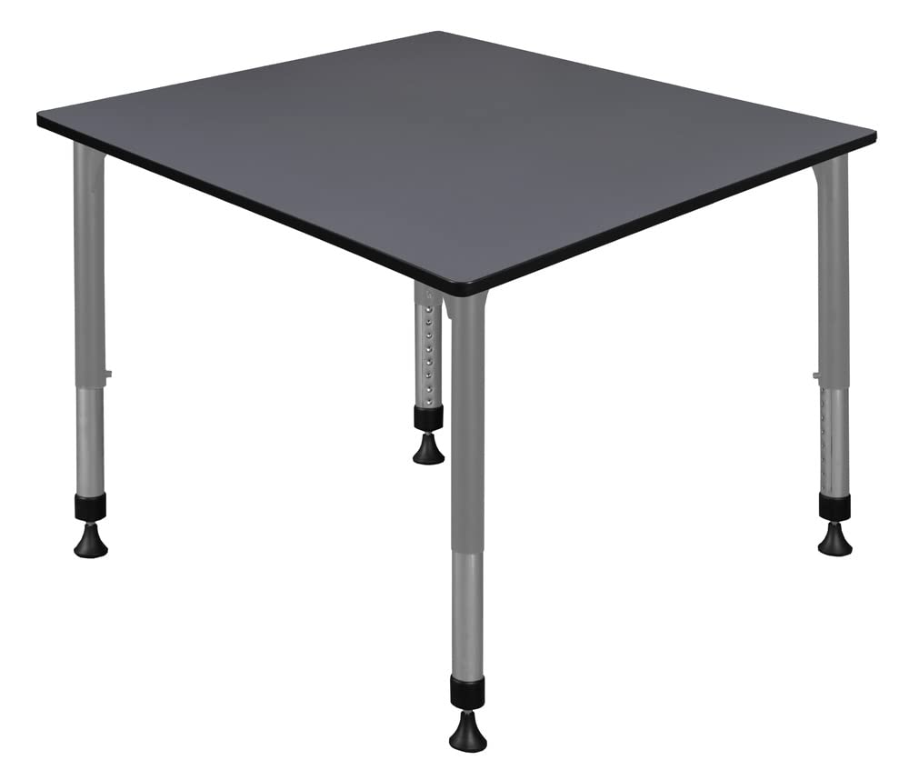 Romig Grey Kee Square Classroom Activity Tables Height Adjustable, 48 x 48