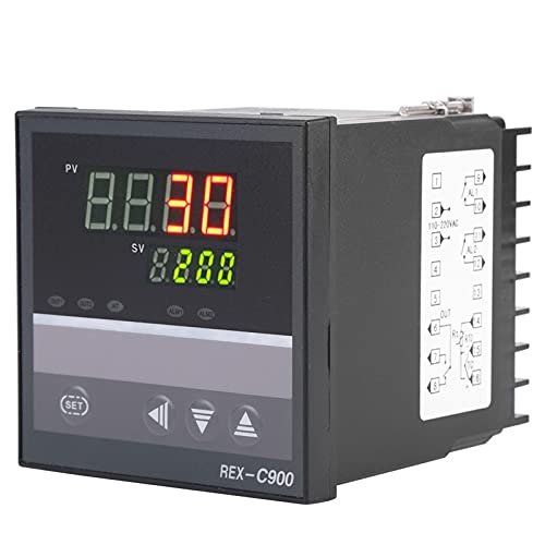 BORDSTRACT REXC900 Digital PID Temperature Controller, Thermometer Relay, Intelligent Temperature Control Meter