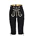 Produktbild Mufimex Damen Trachten Lederhose Trachtenlederhose Trachtenhose Kniebund schwarz 44