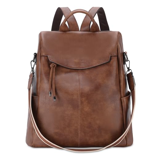 VX VONXURY Backpack Purse for Women Faux Leather Anti-Theft Backpack With Detachable Shoulder Strap Fashion Women Handbag For Daily Work Travel