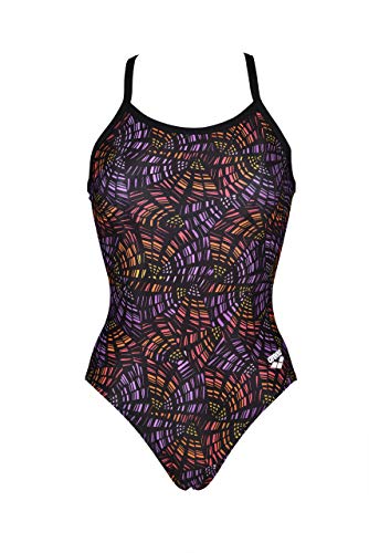Image of Arena Women's Standard Country Flags Light Drop Back MaxLife One Piece Swimsuit