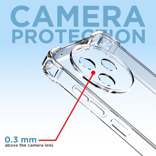 Image of Amazon Basics Back Cover for Vivo Y39 5G PC + TPU Clear Transparent Raised Edges Shockproof Protective Phone Bumper Case(Transparent)