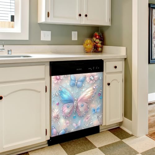 Imán de lavavajillas con mariposas joya para renovar y decorar tu cocina con estilo 6