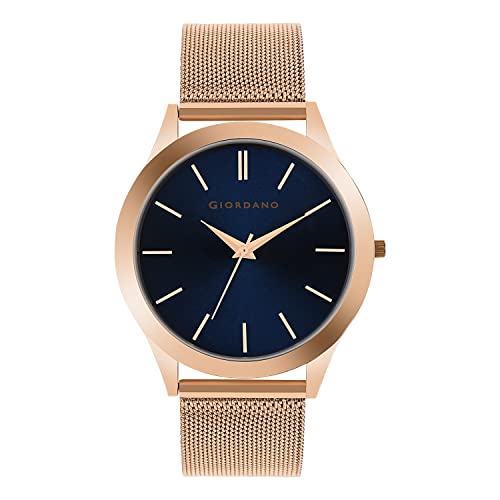 Giordano Wired Collection Analog Watch for Man with Color Variant, Wrist Watches for Men, with Classy Wired Mesh Band – A1051