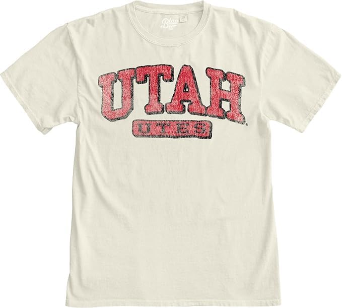 Blue 84 NCAA Unisex-Adult NCAA Officially Licensed T-Shirt Ivory Dyed Ringspun Vintage - Image 4