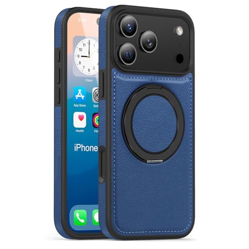 Coque iPhone 17 Pro Max Asuwish YS360 Bleu Marine en Voyage et au Bureau