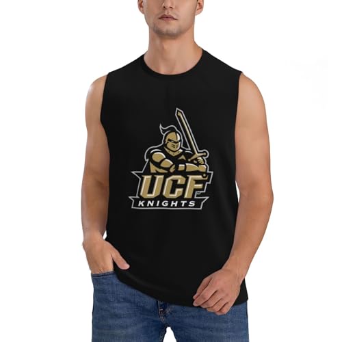 UCF Knights Tank Tops Men, Classic Graphic Muscle Tee, Sleeveless T-Shirt for Men