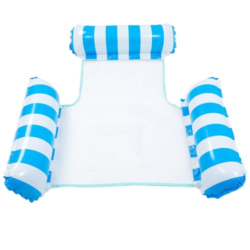 Amaca Gonfiabile Piscina,Amaca Gonfiabile,Amaca Galleggiante Gonfiabile,Amaca Gonfiabile Acqua 4-in-1,Letto Galleggiante