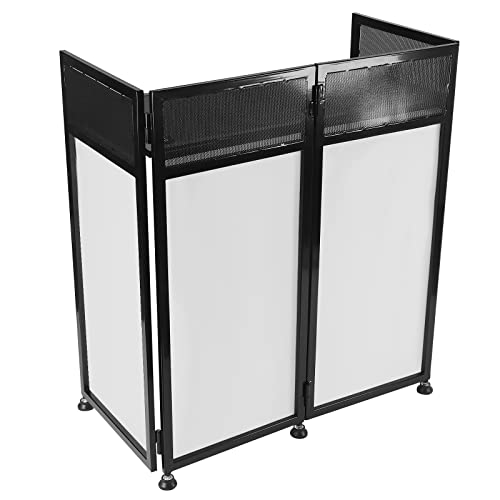 Pantalla plegable para DJ con estructura de aluminio y paneles blancos miniatura 2