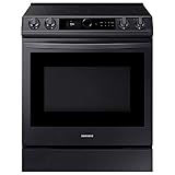 Samsung 6.3 Cu. Ft. Fingerprint Resistant Black Stainless Steel Slide-In Electric Range - NE63T8711SG/AA